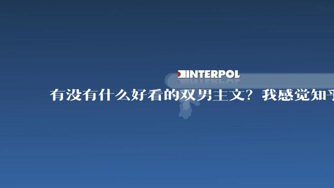 有没有什么好看的双男主文？我感觉知乎上都被我看完了?